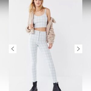 New with tags urban outfitters Blue and white checkered matching set